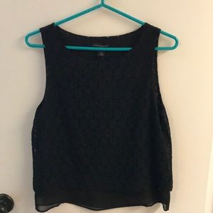 Banana Republic black sleeveless top. Size XS.